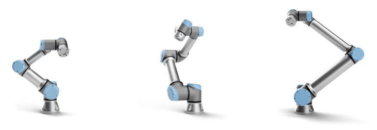 3 UR e-Series robots